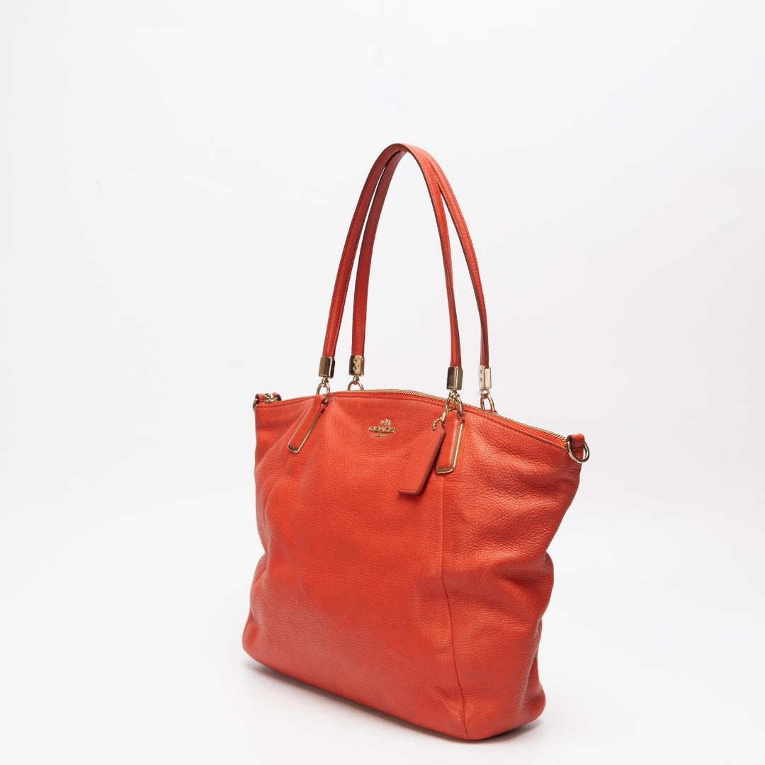 Coach Madison Kelsey Pebble Leather Shoulder Bag