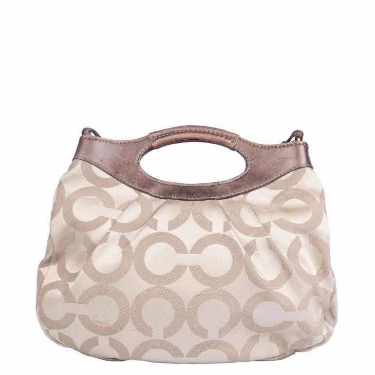Coach Op Art Sateen Shoulder Bag