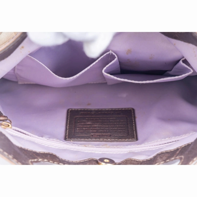 Coach Op Art Sateen Shoulder Bag