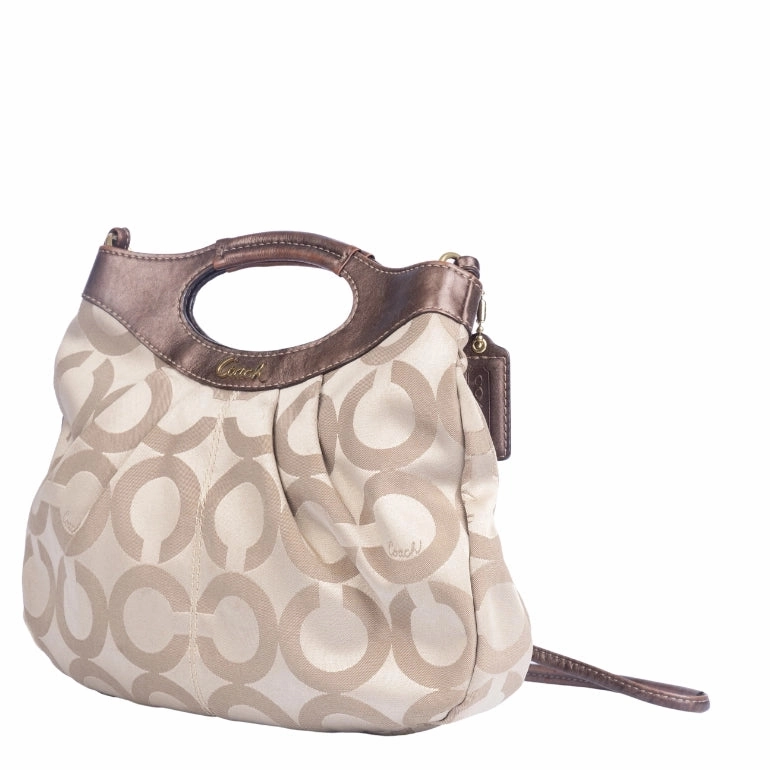 Coach Op Art Sateen Shoulder Bag