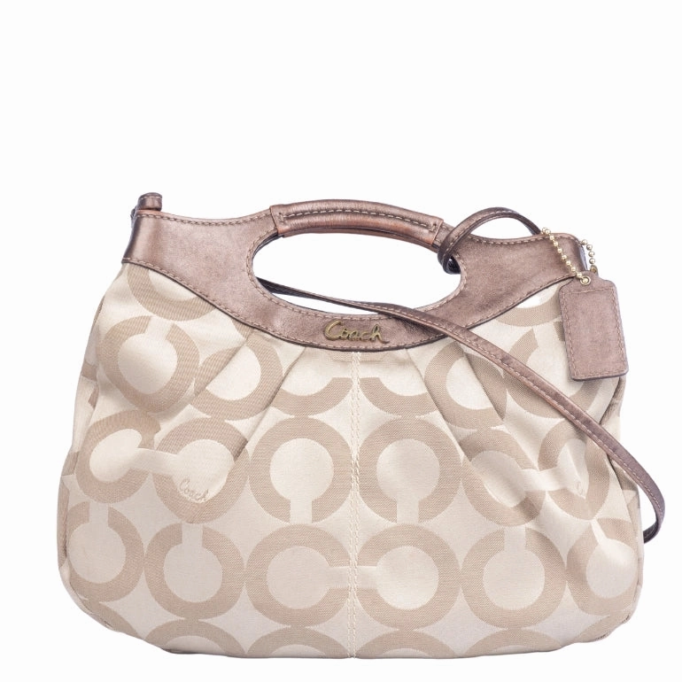 Coach Op Art Sateen Shoulder Bag
