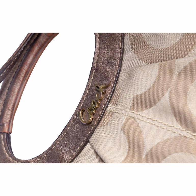 Coach Op Art Sateen Shoulder Bag
