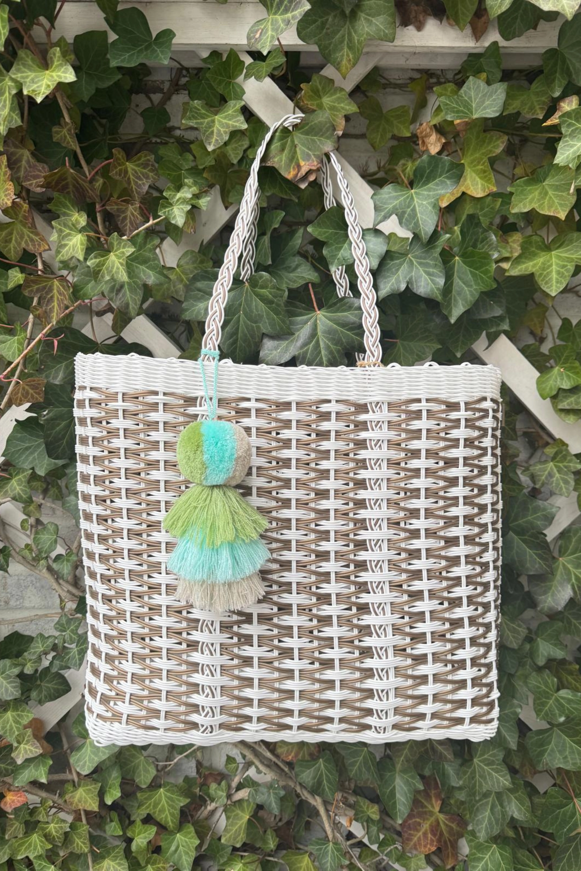 Coastal Weave in Gold Citron Tote