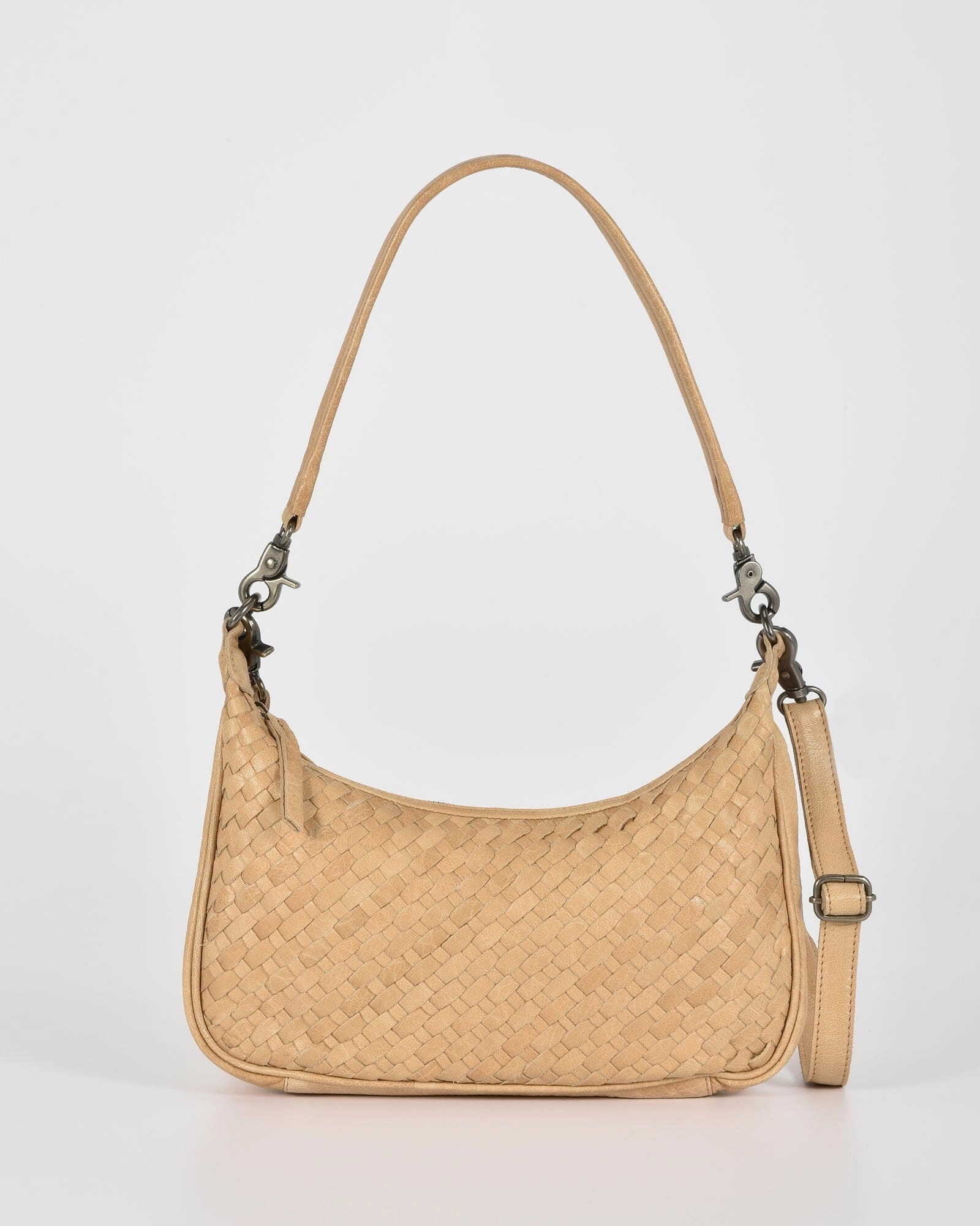 COBB & CO Hughes Woven Leather Shoulder Bag