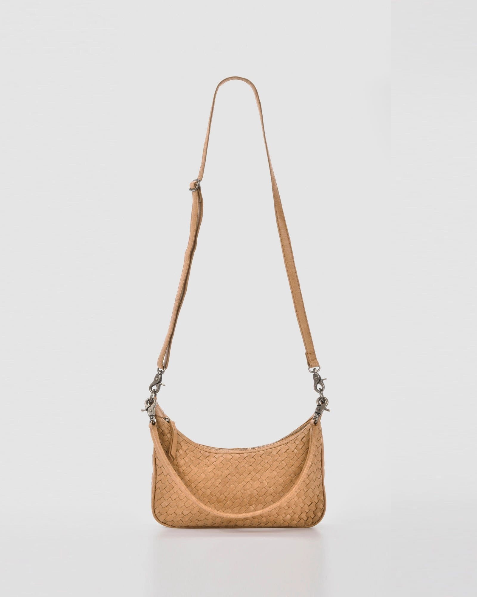 COBB & CO Hughes Woven Leather Shoulder Bag