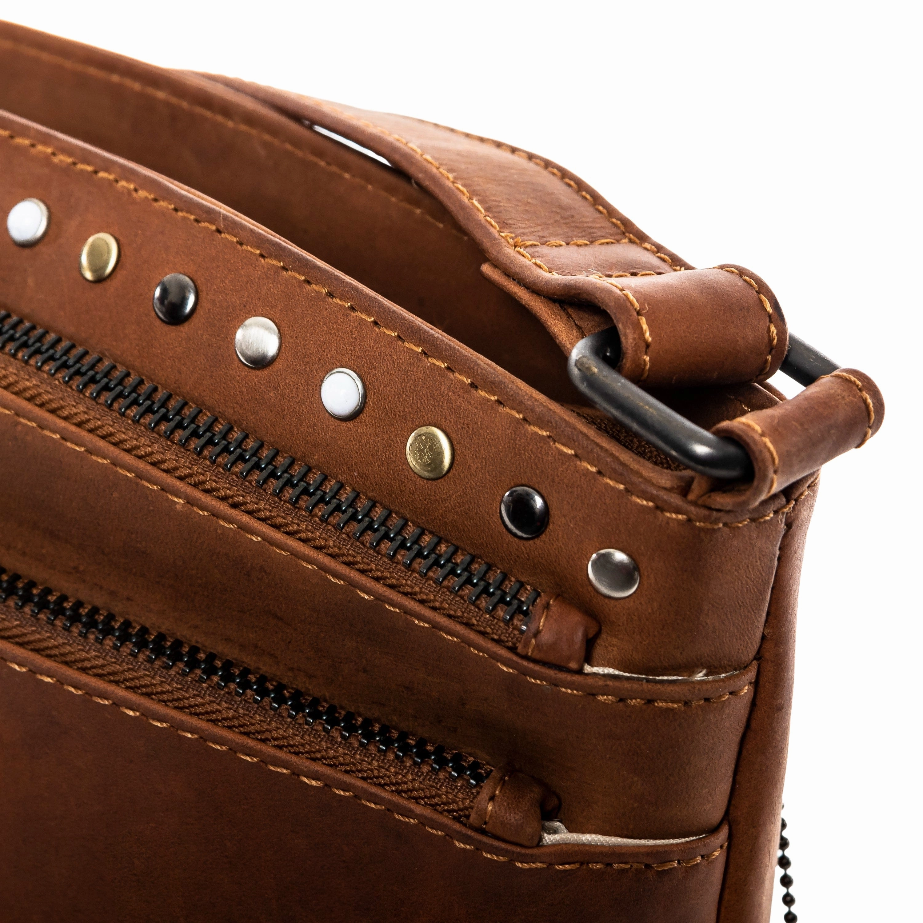 Concealed Carry Brynn Arched Leather Crossbody by Lady Conceal