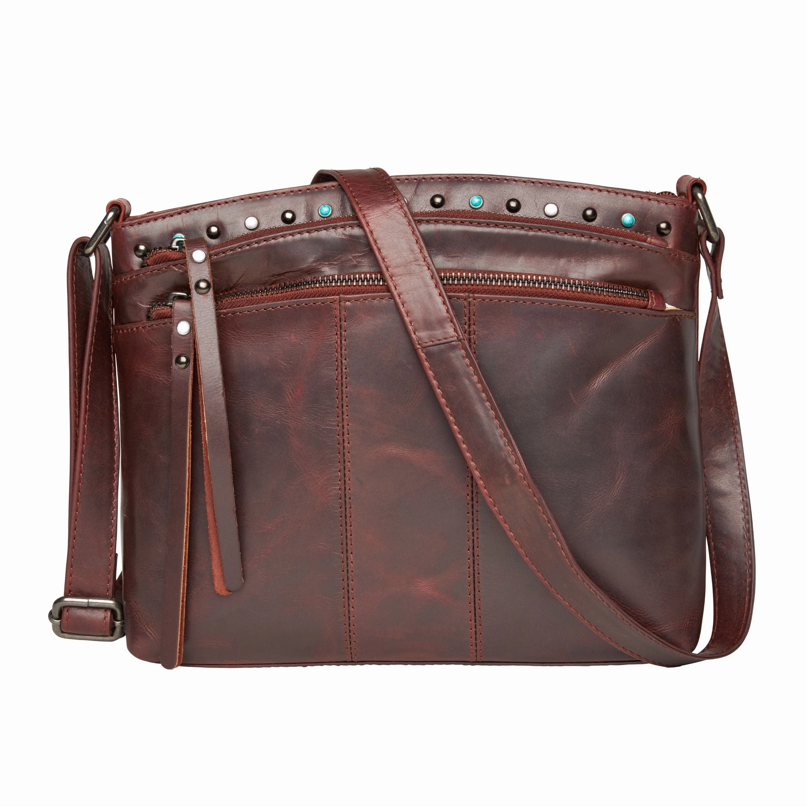 Concealed Carry Brynn Arched Leather Crossbody by Lady Conceal