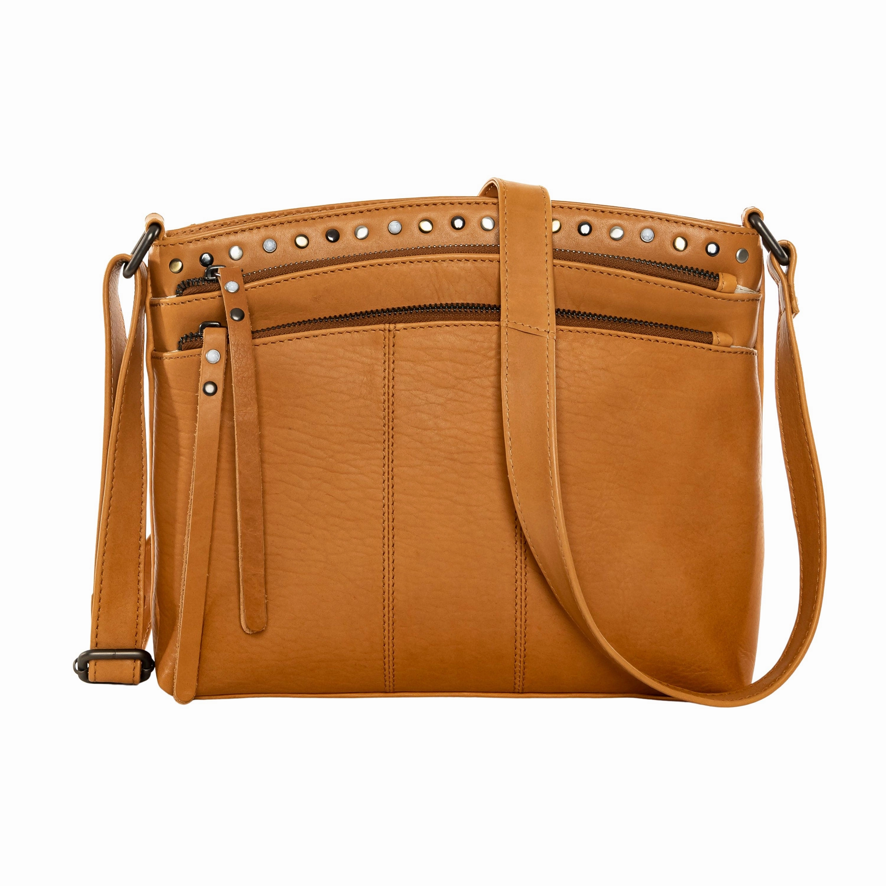 Concealed Carry Brynn Arched Leather Crossbody by Lady Conceal