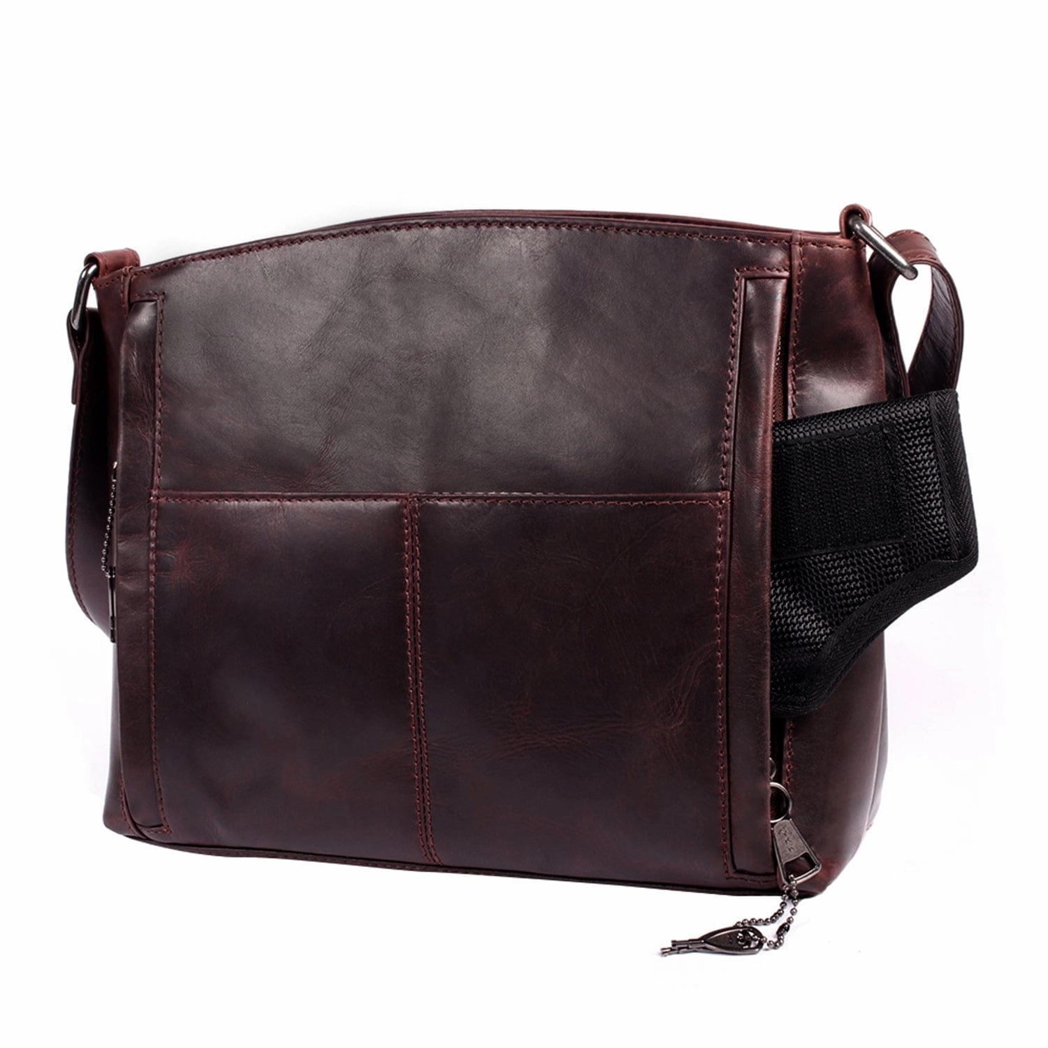 Concealed Carry Brynn Arched Leather Crossbody by Lady Conceal
