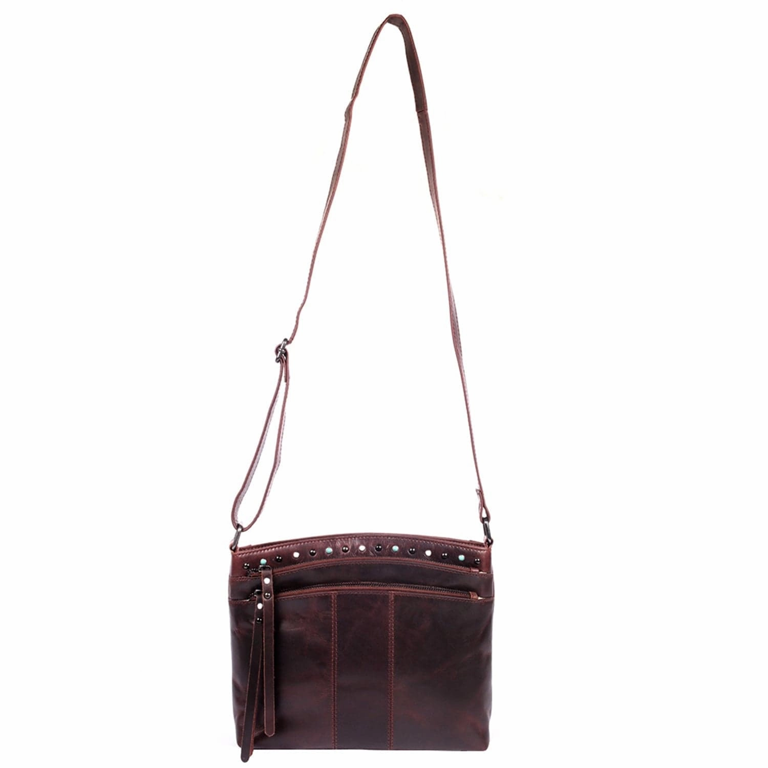 Concealed Carry Brynn Arched Leather Crossbody by Lady Conceal