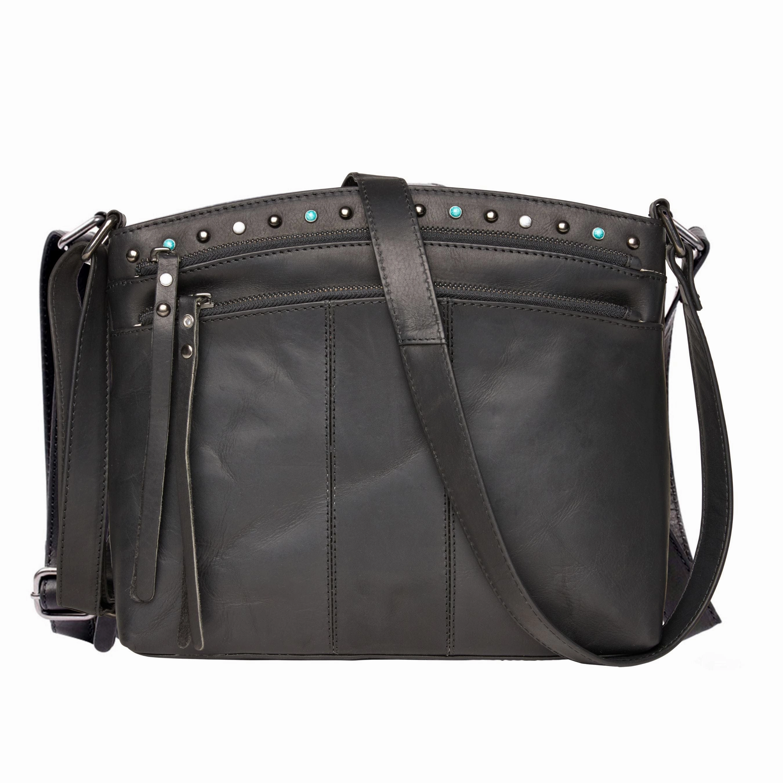 Concealed Carry Brynn Arched Leather Crossbody by Lady Conceal