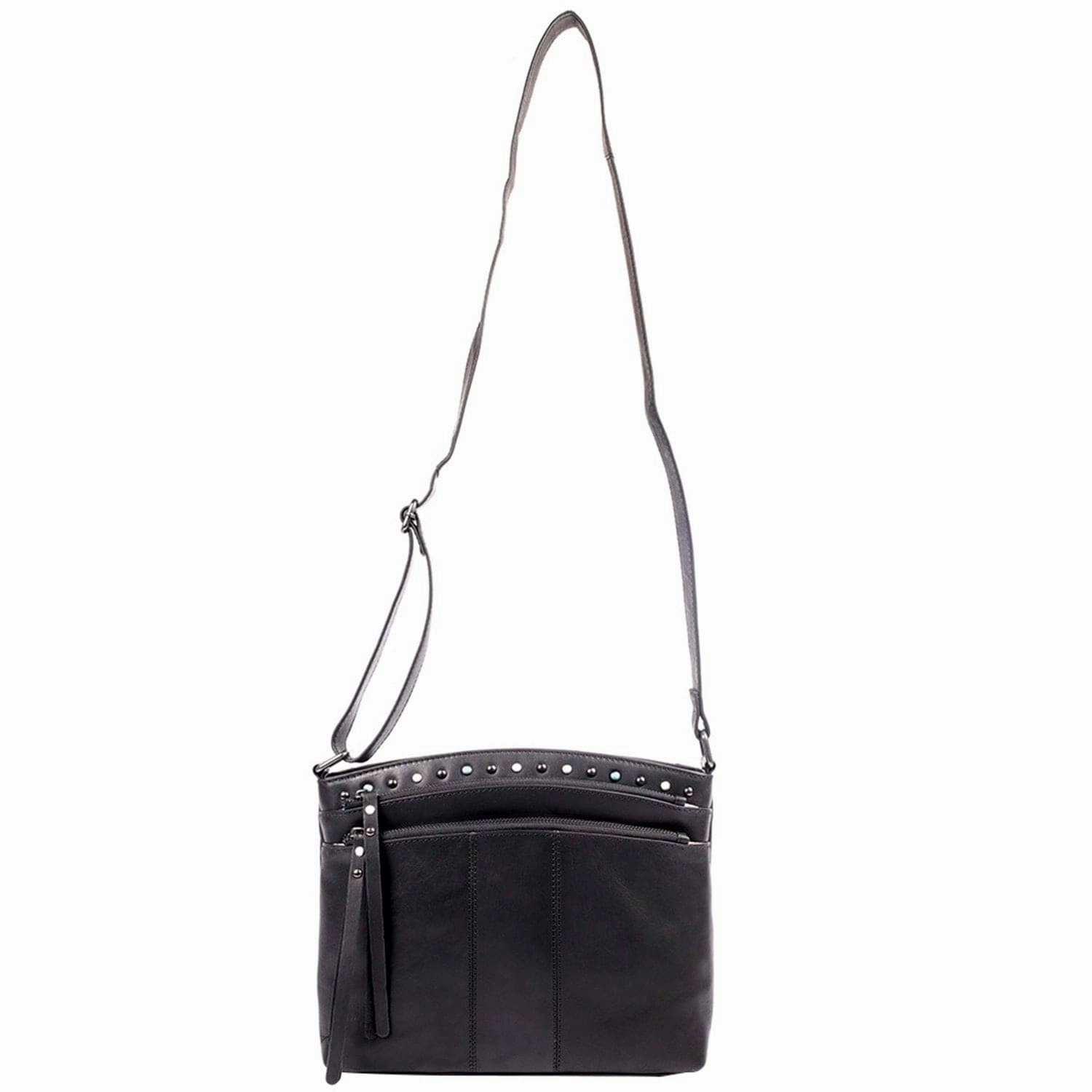 Concealed Carry Brynn Arched Leather Crossbody by Lady Conceal