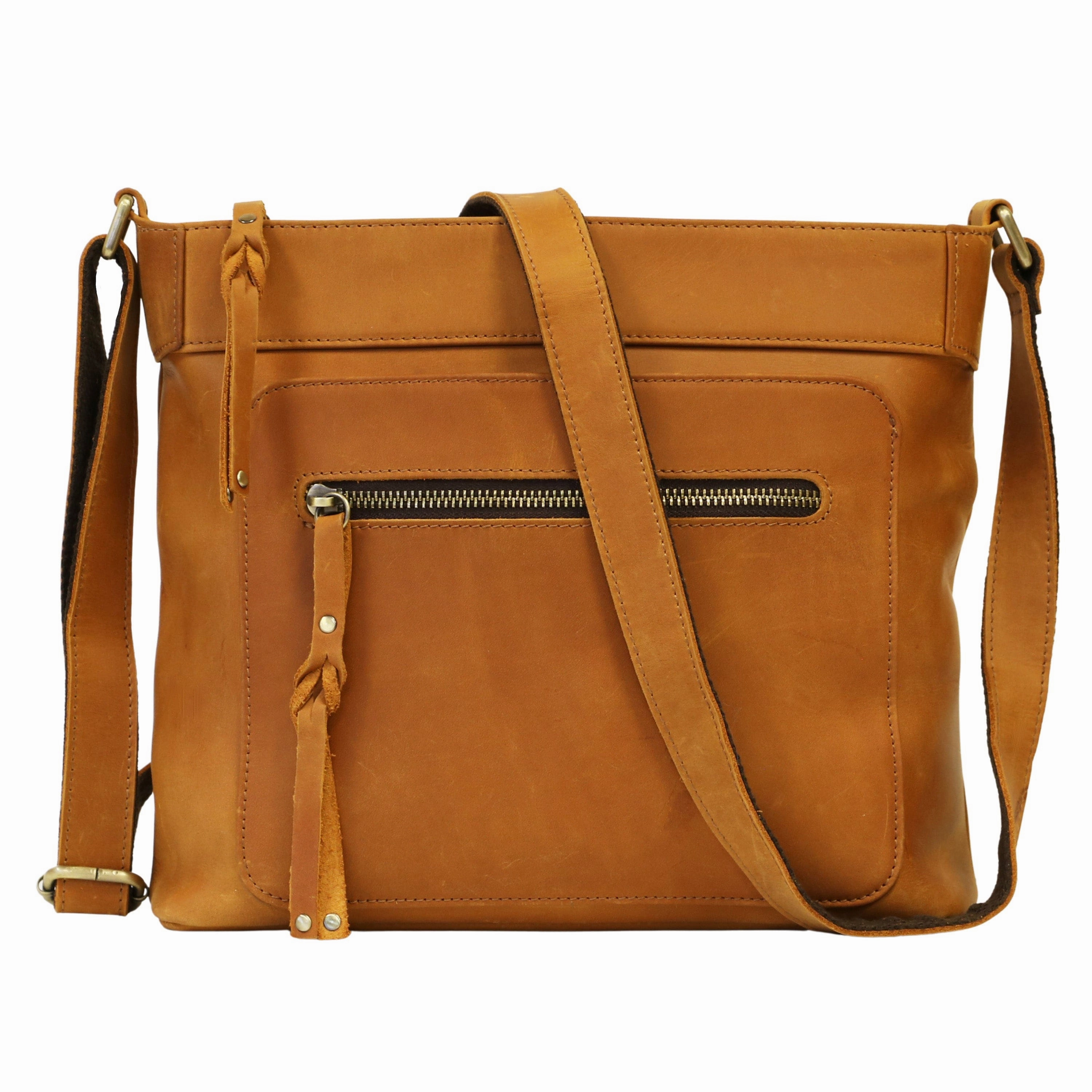 Concealed Carry Delaney Leather Crossbody by Lady Conceal