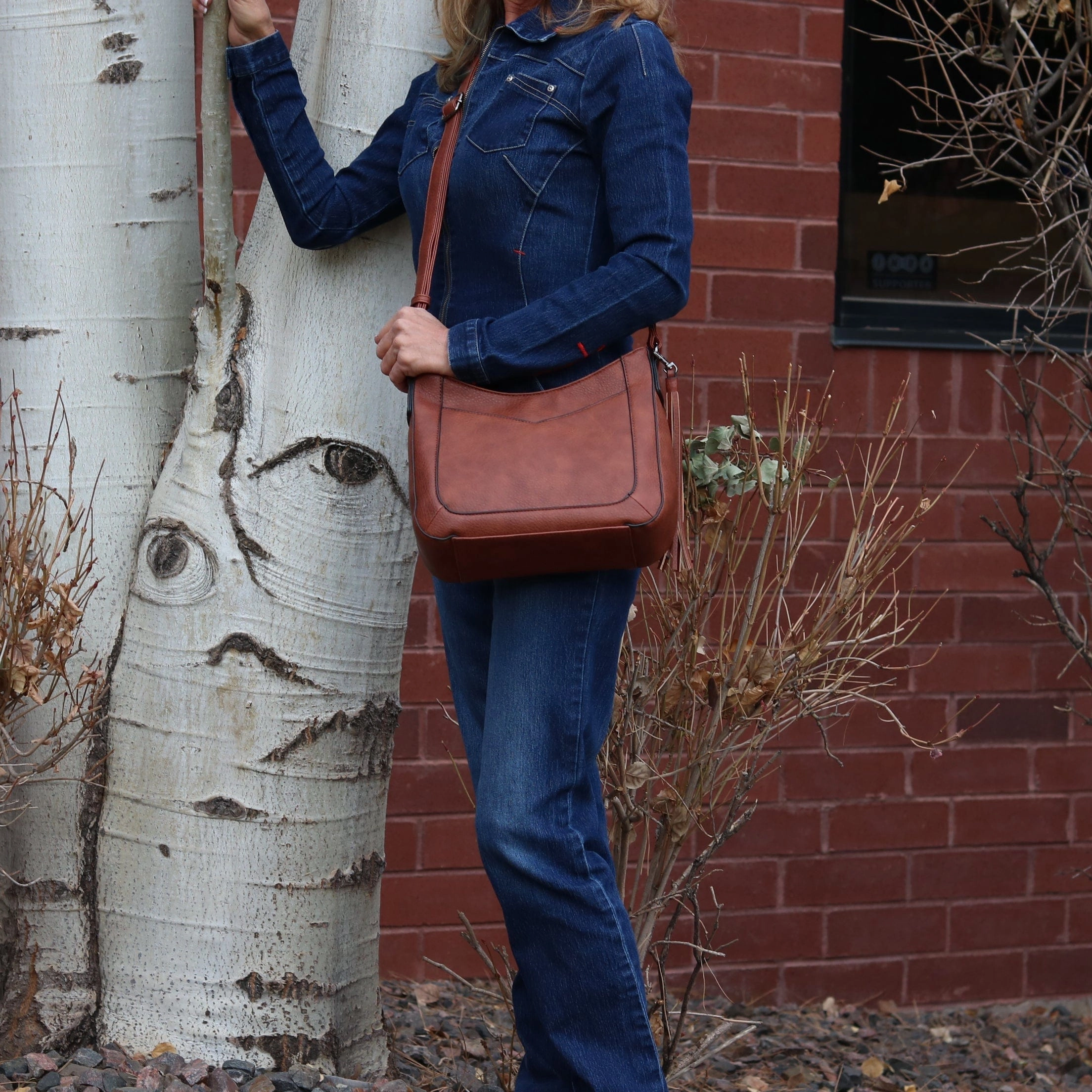 Concealed Carry Emery Crossbody with RFID Slim Wallet by Lady Conceal