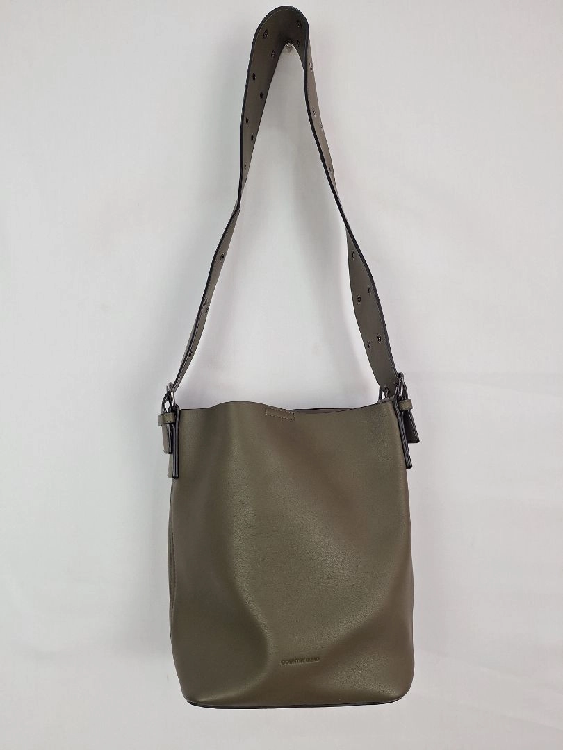 Country Road Khaki Eyelet Detail Small Tote Bag