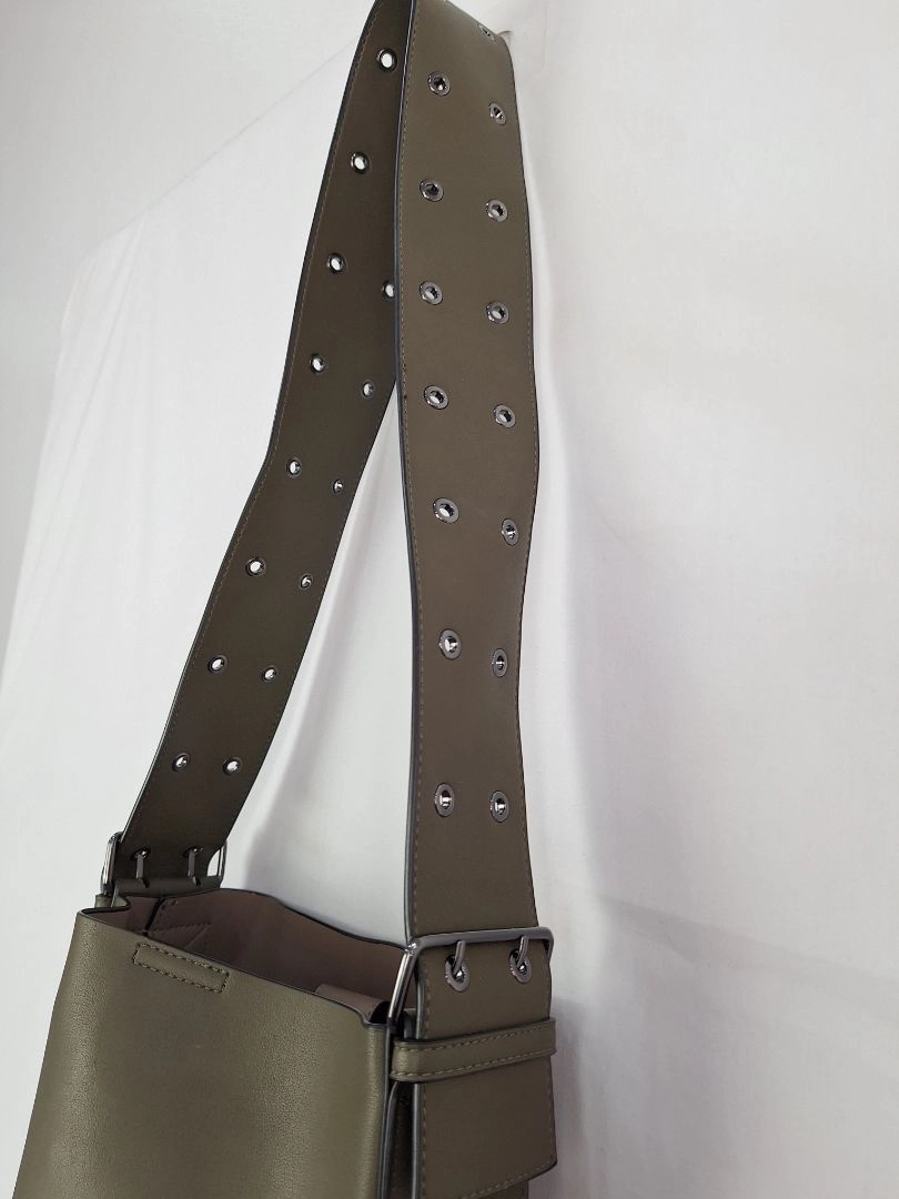 Country Road Khaki Eyelet Detail Small Tote Bag