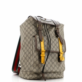 Courrier Soft Backpack GG Coated Canvas Large
