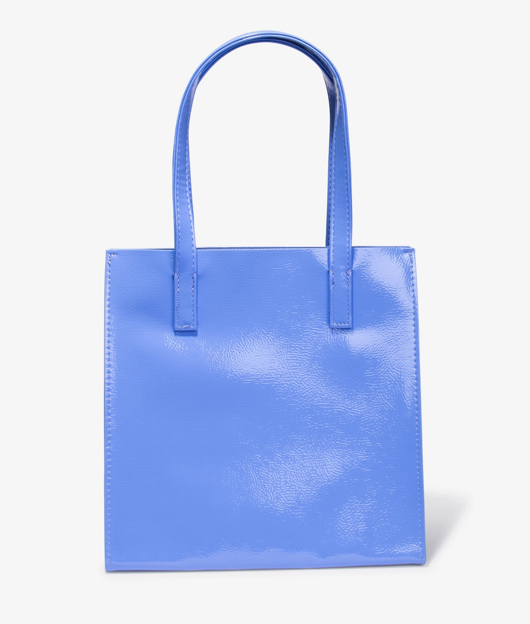Crinion crinkle small shopper in mid blue