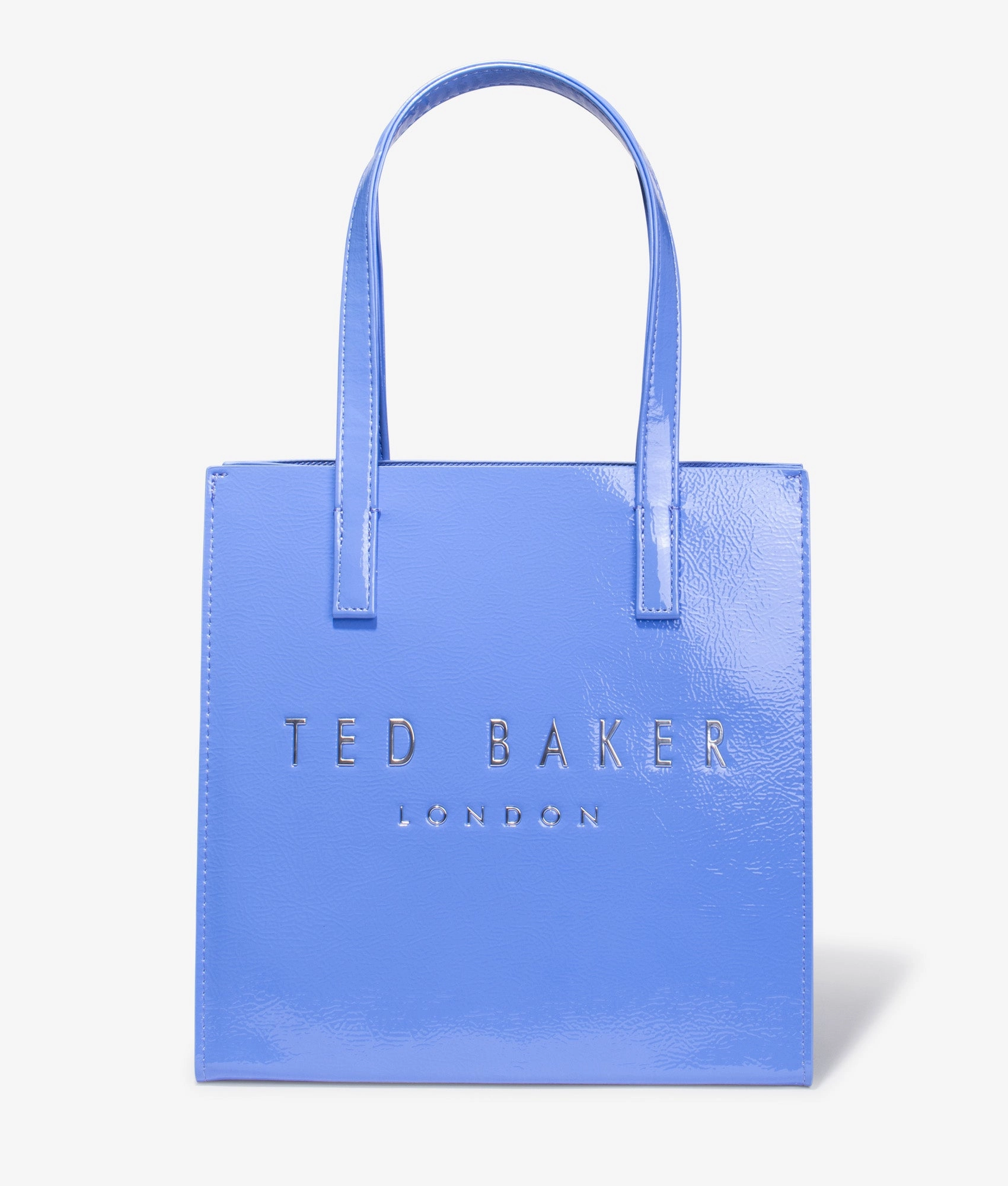 Crinion crinkle small shopper in mid blue