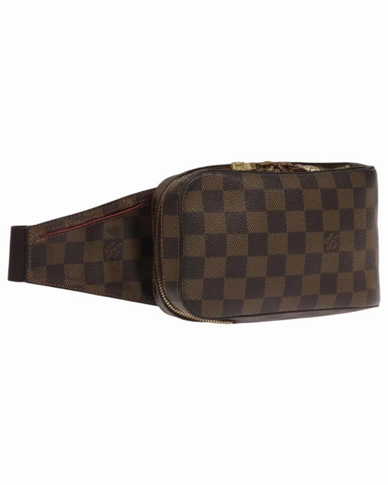 Damier Ebene Canvas Geronimos Shoulder Bag