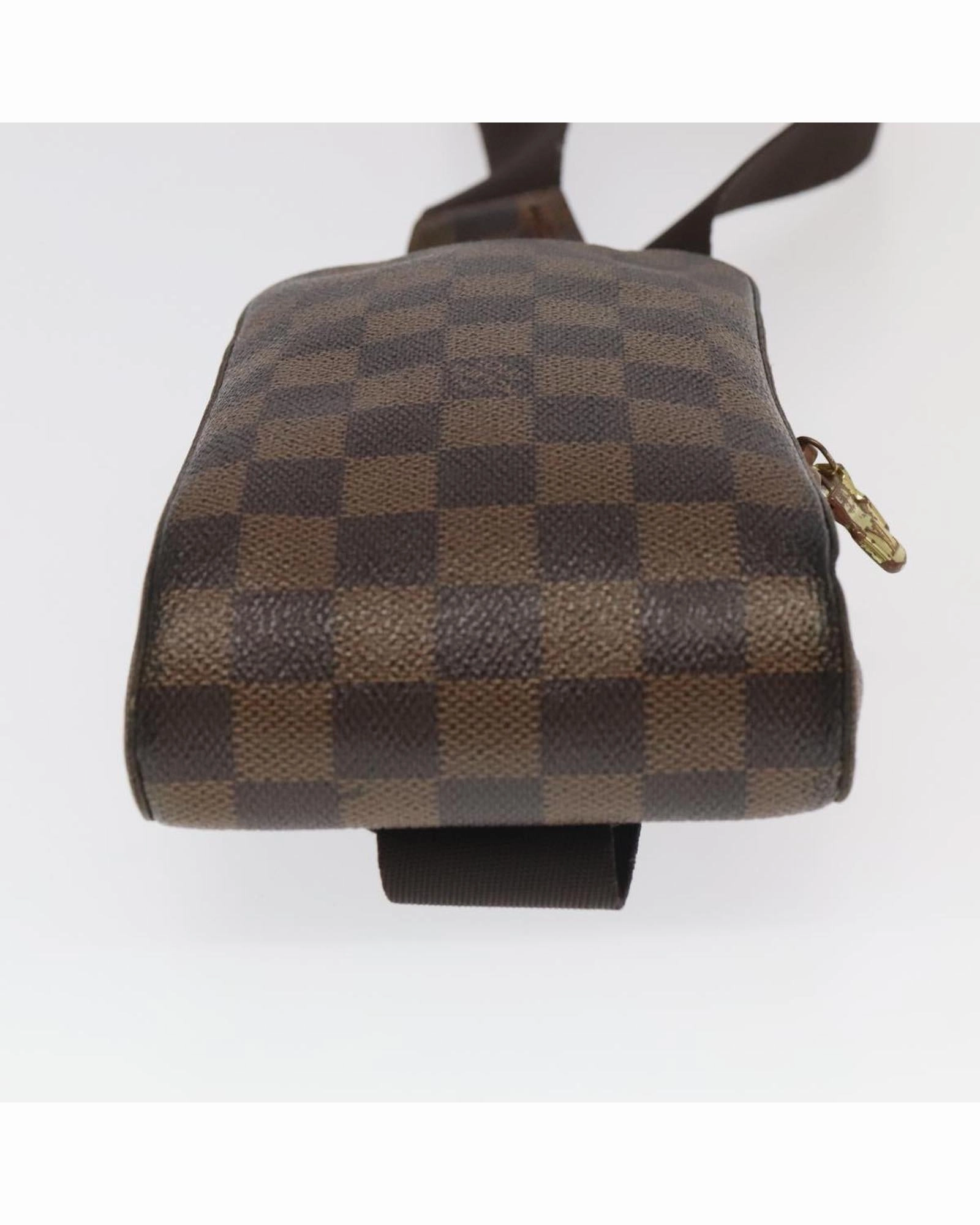Damier Ebene Canvas Geronimos Shoulder Bag