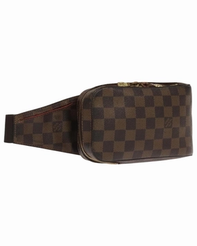 Damier Ebene Canvas Geronimos Shoulder Bag