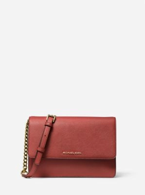 Daniela Large Saffiano Leather Crossbody Bag