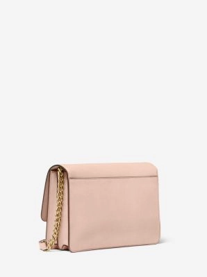 Daniela Large Saffiano Leather Crossbody Bag