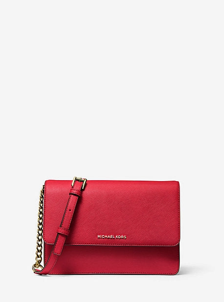 Daniela Large Saffiano Leather Crossbody Bag