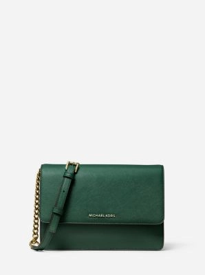 Daniela Large Saffiano Leather Crossbody Bag