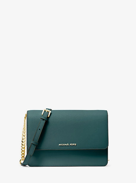 Daniela Large Saffiano Leather Crossbody Bag
