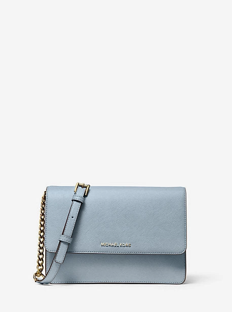 Daniela Large Saffiano Leather Crossbody Bag