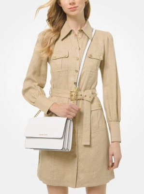 Daniela Large Saffiano Leather Crossbody Bag