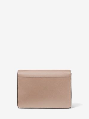 Daniela Large Saffiano Leather Crossbody Bag