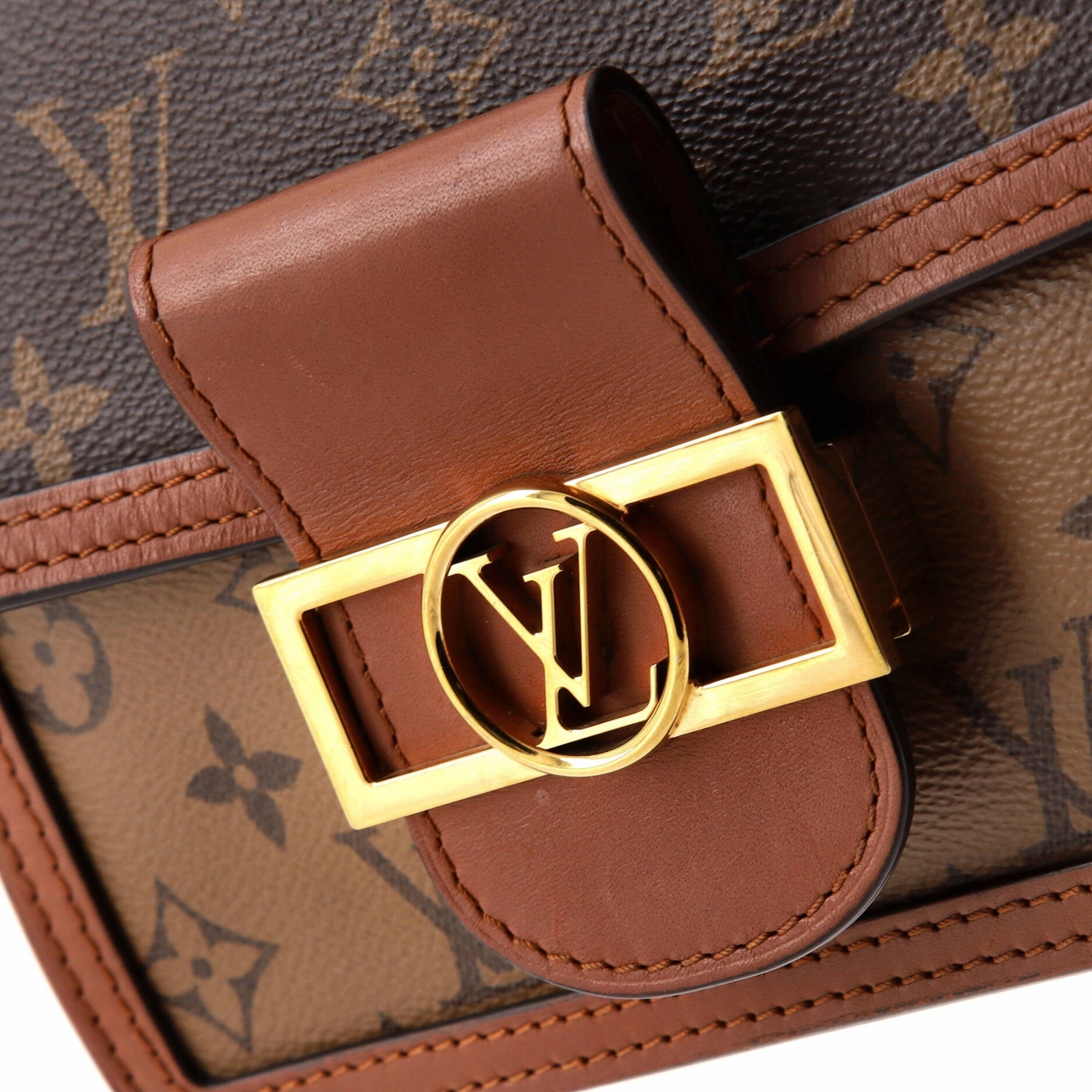 Dauphine Shoulder Bag Reverse Monogram Canvas Mini