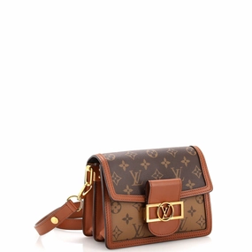 Dauphine Shoulder Bag Reverse Monogram Canvas Mini