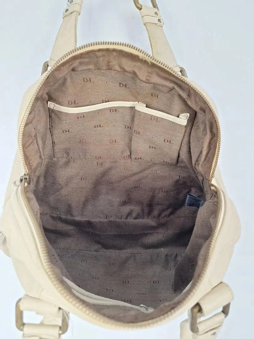 David Lawrence Cream Everyday Luxe Shoulder Bag