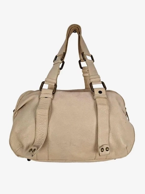 David Lawrence Cream Everyday Luxe Shoulder Bag