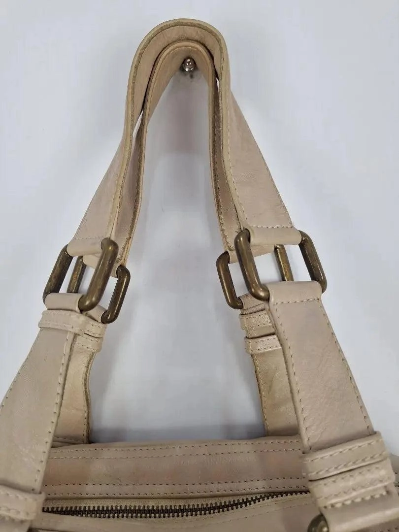 David Lawrence Cream Everyday Luxe Shoulder Bag
