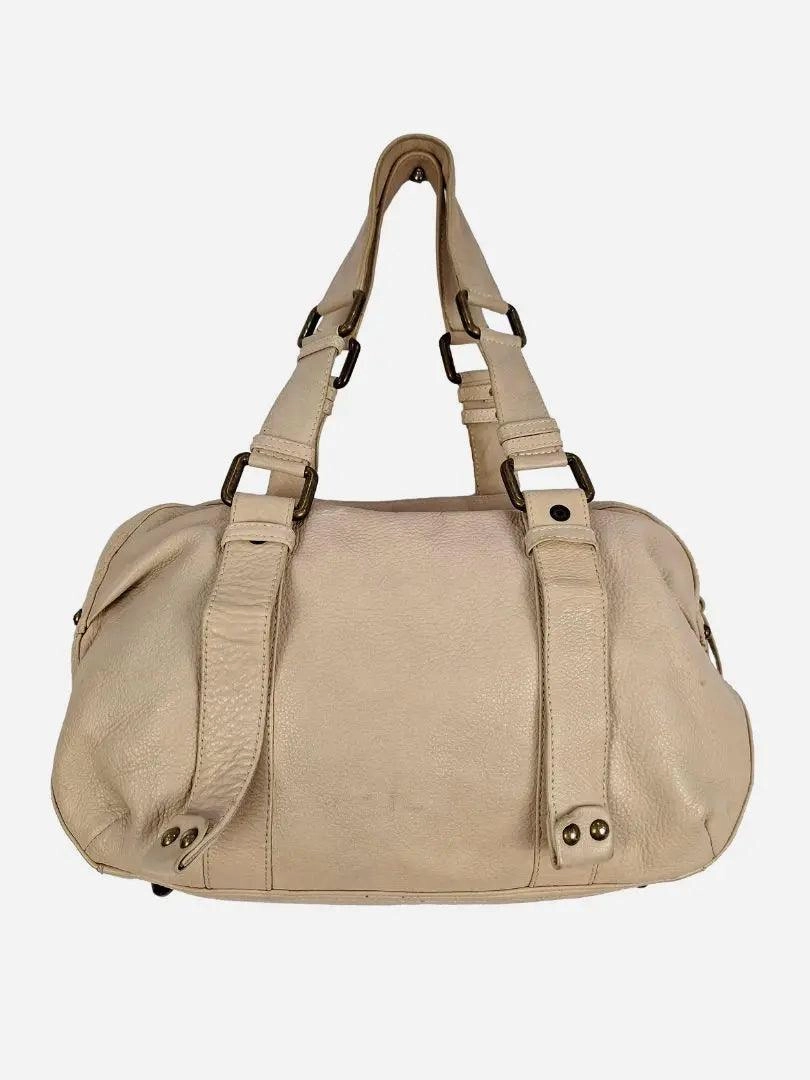 David Lawrence Cream Everyday Luxe Shoulder Bag