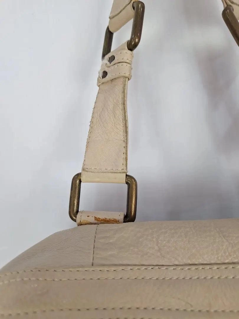 David Lawrence Cream Everyday Luxe Shoulder Bag