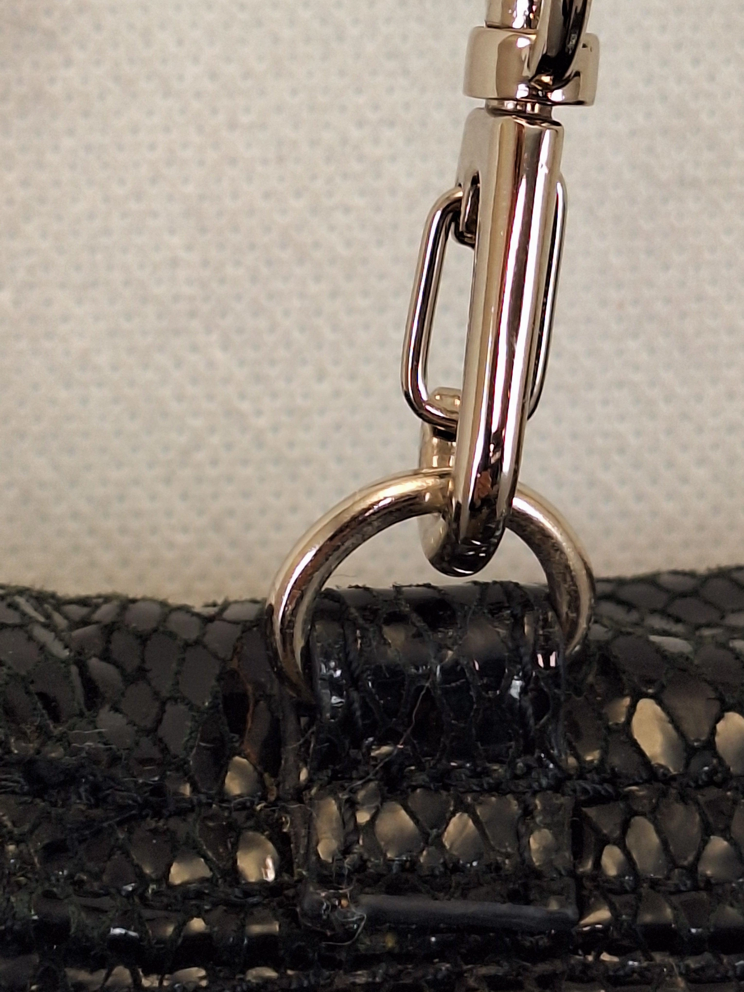David Lawrence Patent Textured  Small Crossbody Bag