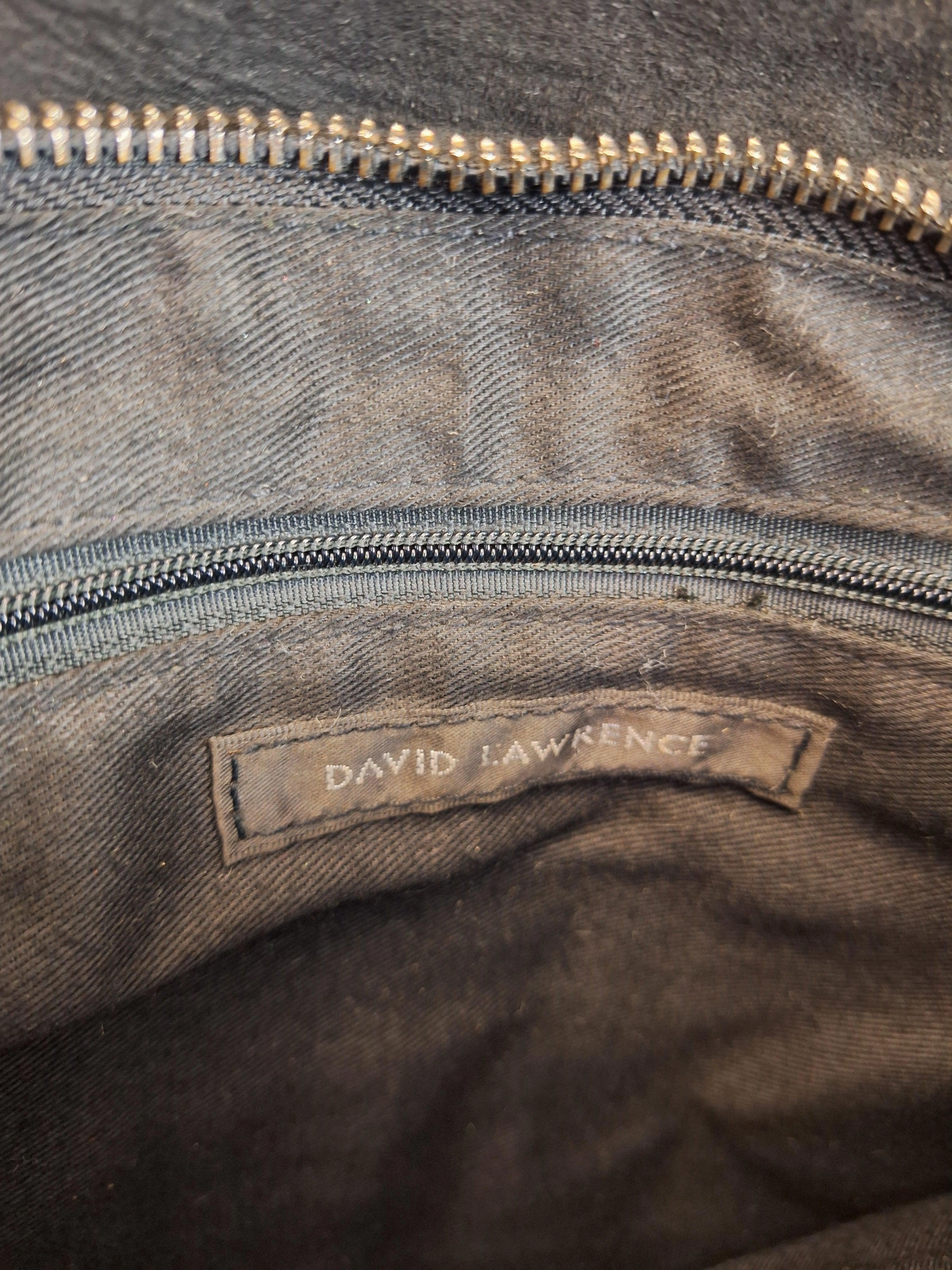 David Lawrence Patent Textured  Small Crossbody Bag