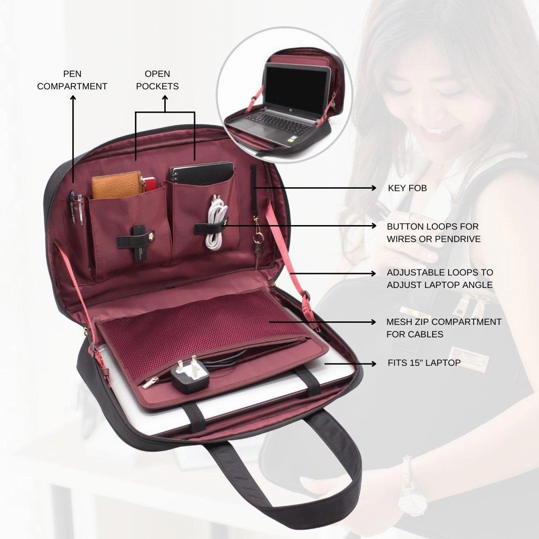 Dazz On the Move Workstation Laptop Tote Handbag