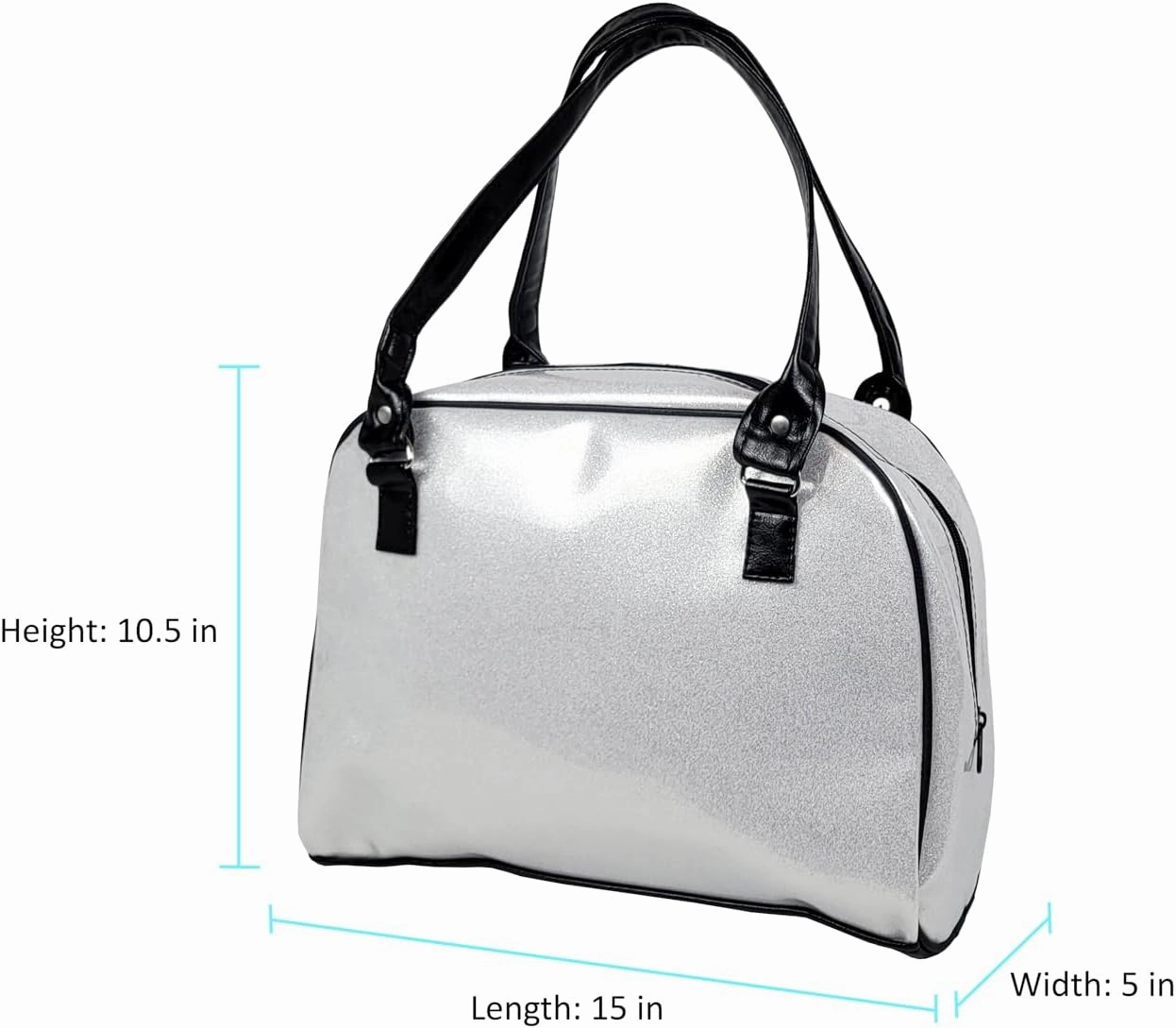Dazzling, Colorful, Sparkly, Faux Patent Leather, Large, Shiny, Handbag, Travel Bag, Satchel, Fav Tote