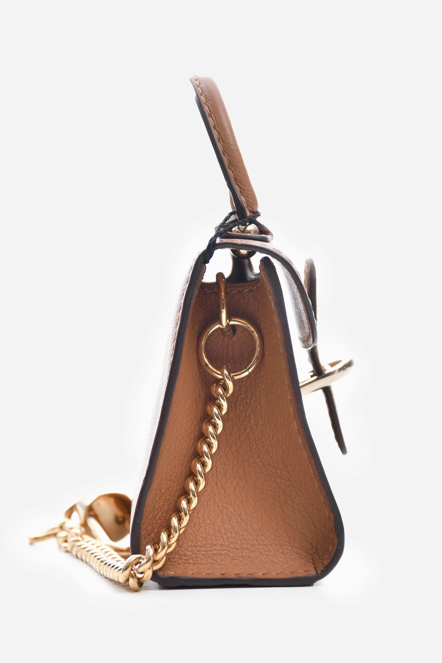 Delvaux Brown Leather Micro Brillant Bag Charm