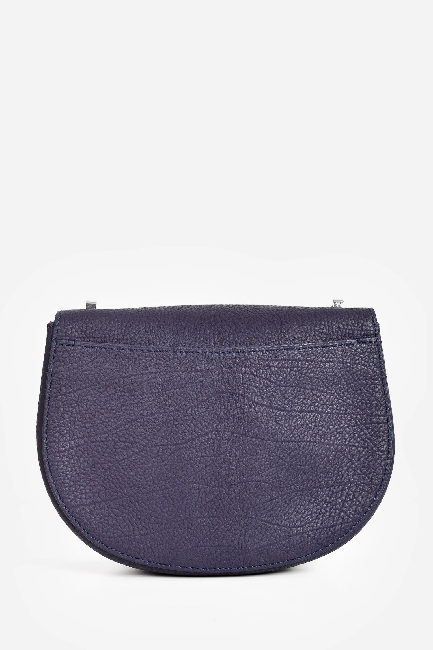 Delvaux Purple/Yellow Leather 'Le Mutin' Mini Saddle Crossbody Bag