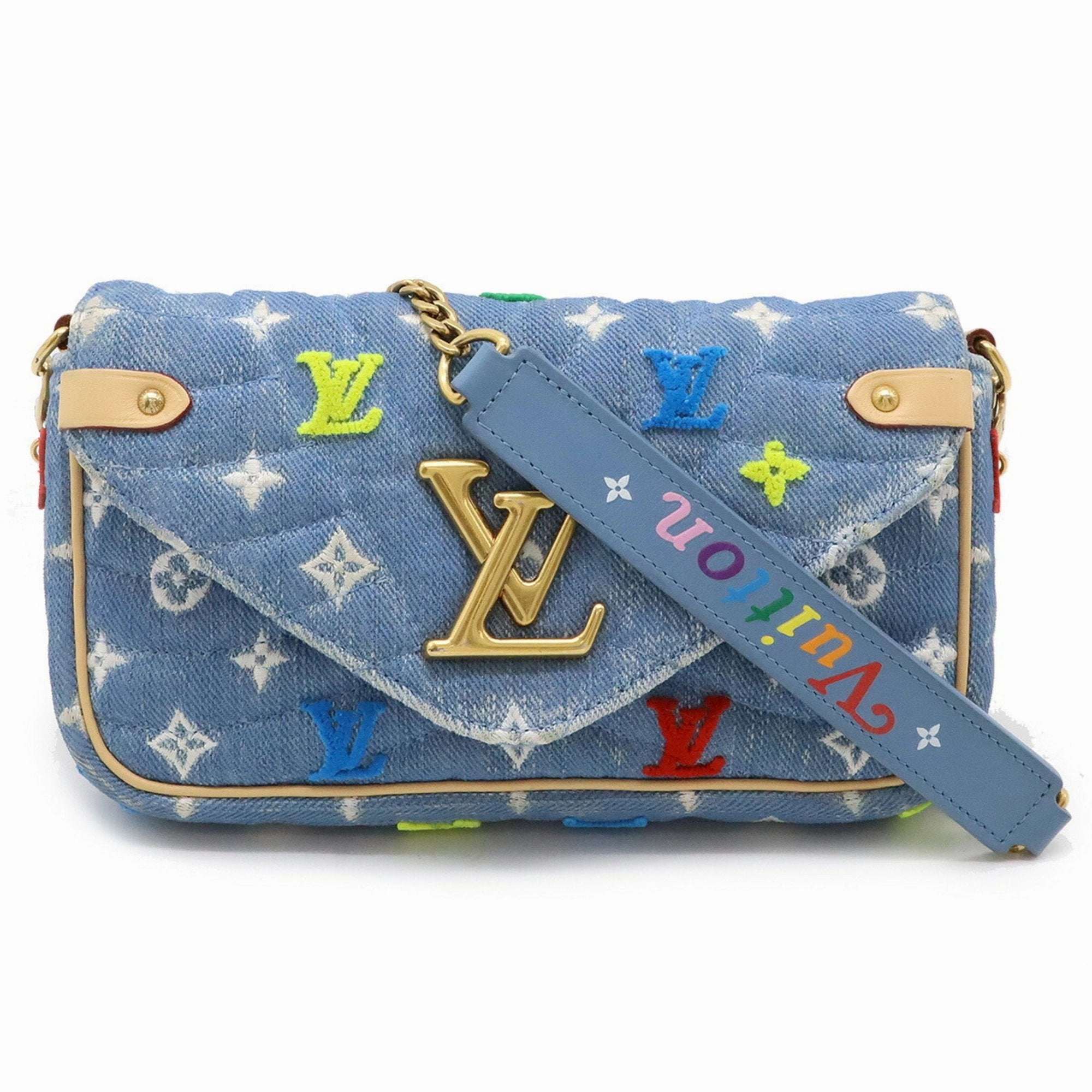 Denim Wave Crossbody Bag
