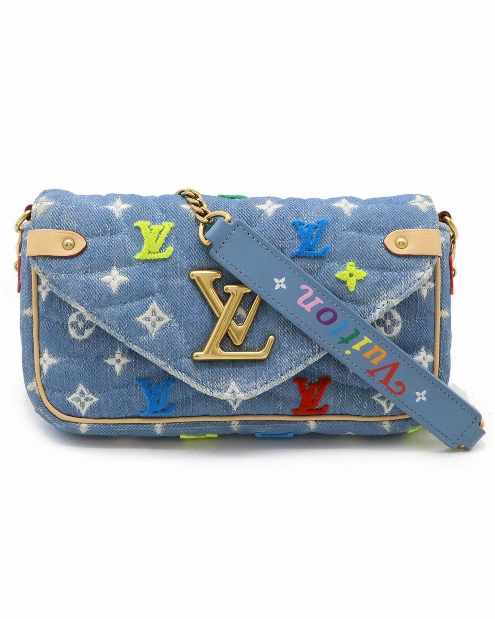 Denim Wave Crossbody Bag