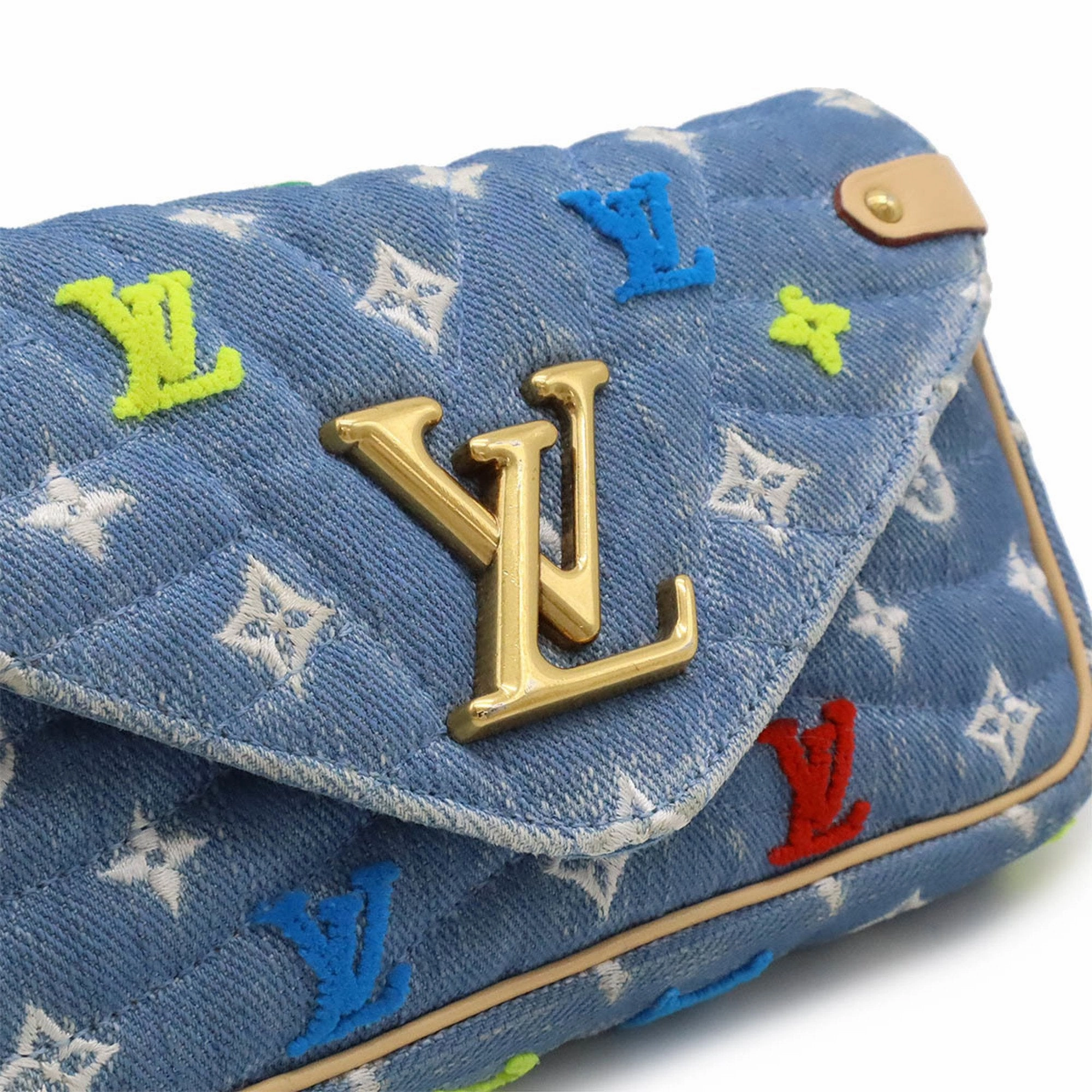 Denim Wave Crossbody Bag